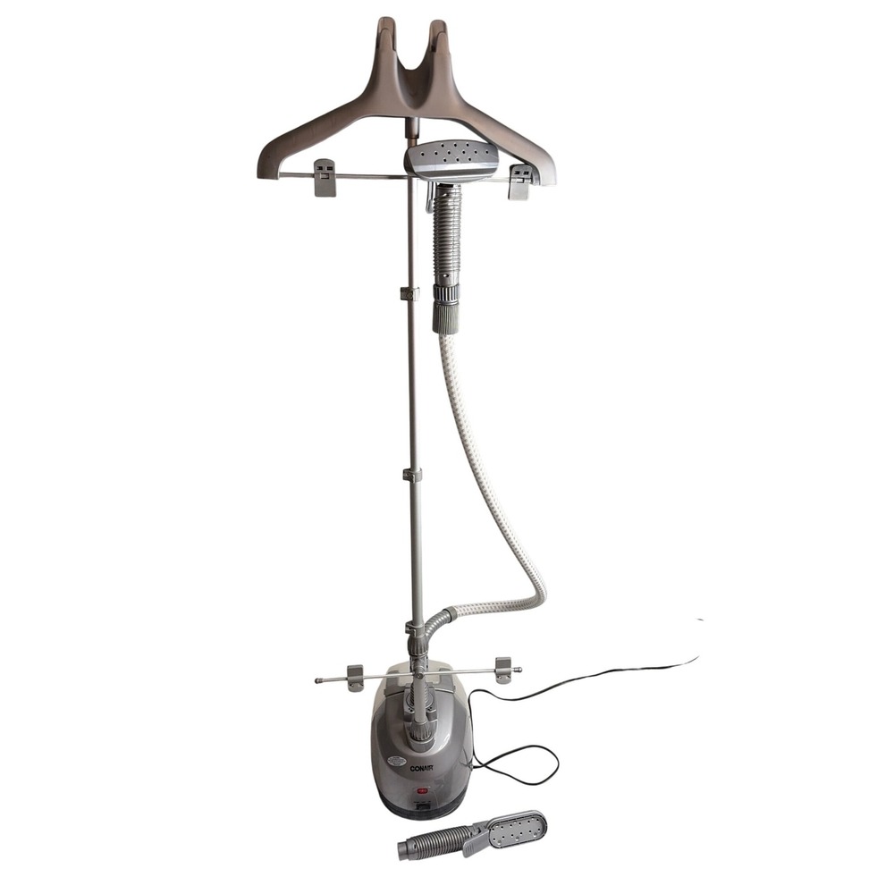 Conair Professional Upright Fabric Garment Steamer with Telescopic Pole Gray